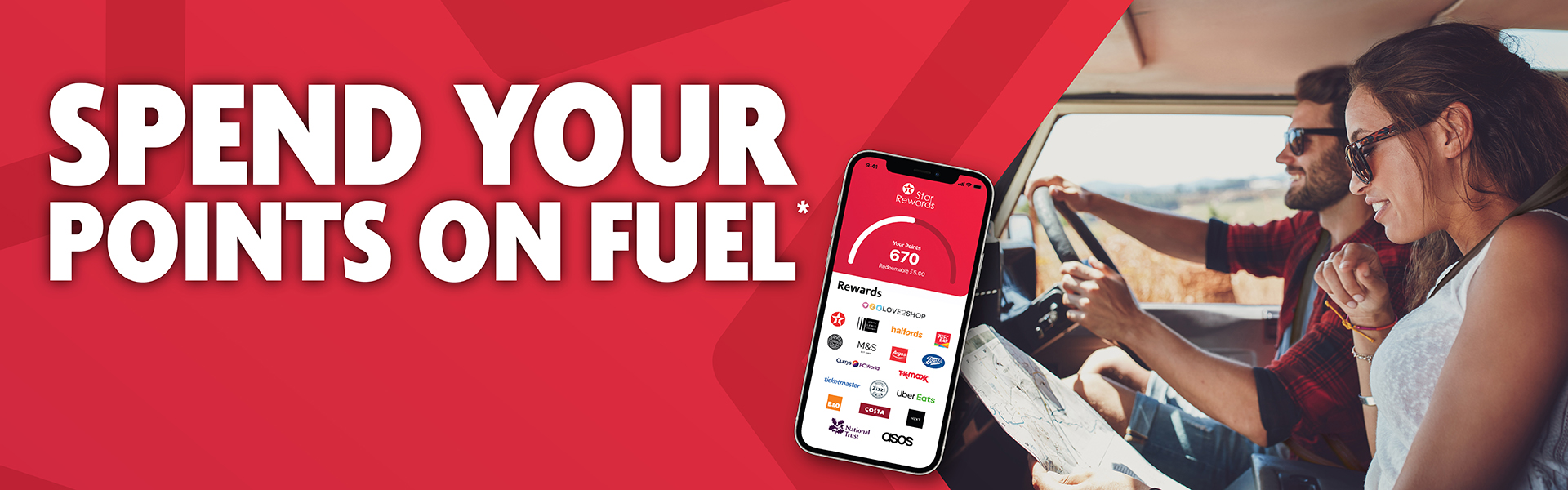 Spend your Points on fuel*