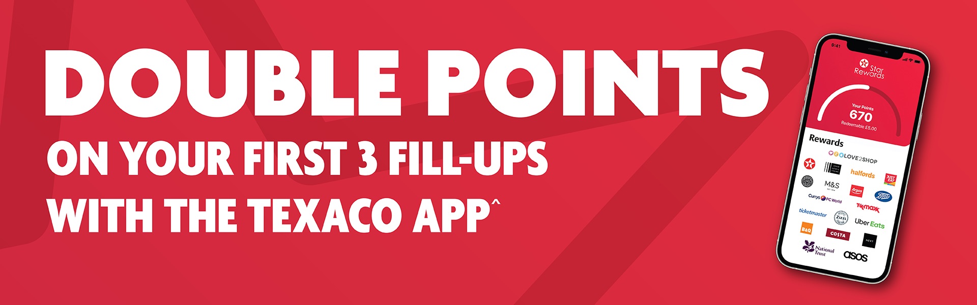Save on fuel with the Texaco app. 200 points when you download and register*