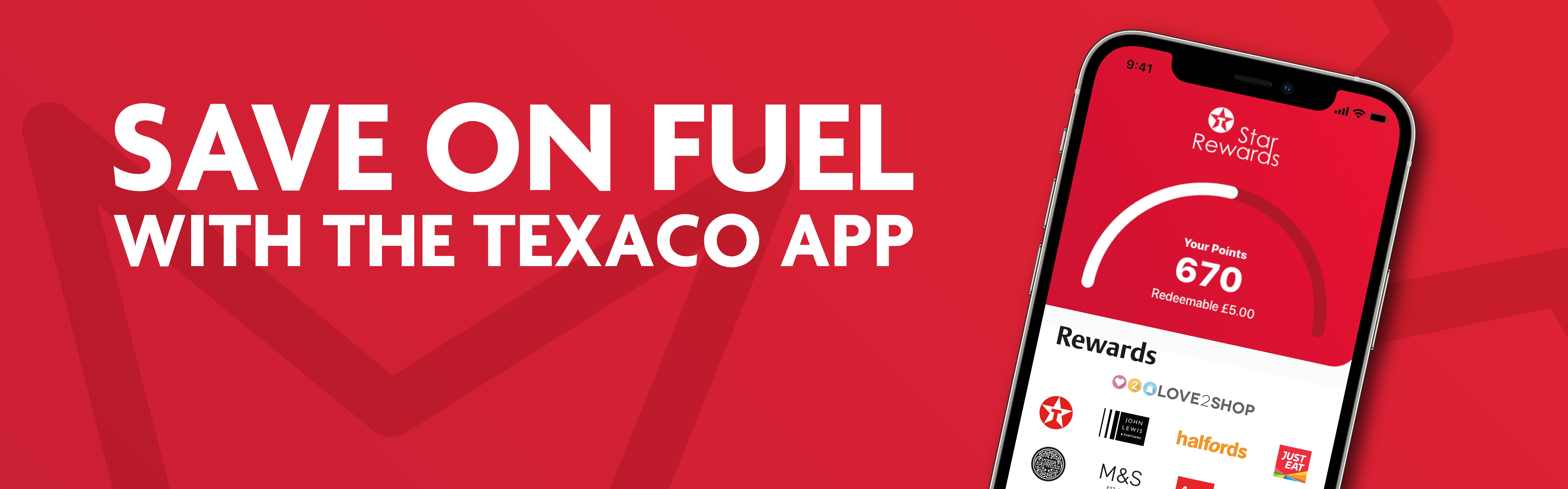 Save on fuel with the Texaco app. 200 points when you download and register*